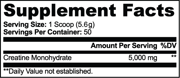 PDLYTE / creatine facts