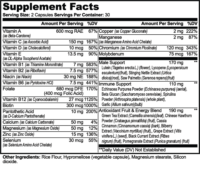 PDLYTE / multivitamin facts